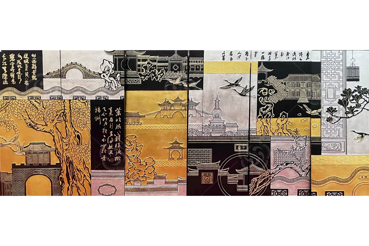 刻漆壁畫